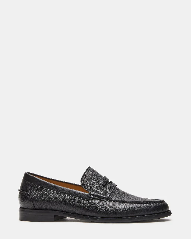 Limited Stock On Premium Leather Shoes ALONSO BLACK LEATHER