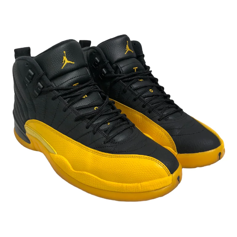 Men's Anti-Slip Boots Jordan/JORDAN 12 RETRO BLACK UNIVERSITY GOLD/Hi-Sneakers/10/YEL/Others/Plain Men's Anti-Slip Boots Jordan/JORDAN 12 RETRO BLACK UNIVERSITY GOLD/Hi-Sneakers/10/YEL/Others/Plain