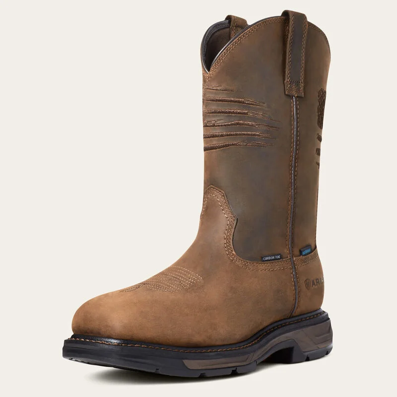 Men's Modern Boots Ariat WorkHog XT Patriot Waterproof Carbon Toe Work Boot Style 10036002 Men's Modern Boots Ariat WorkHog XT Patriot Waterproof Carbon Toe Work Boot Style 10036002