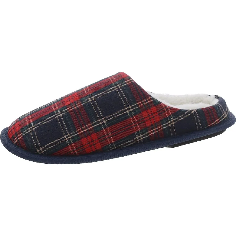 Men's Eco-Friendly Shoes Jake Mens Plaid Faux Fur Slide Slippers