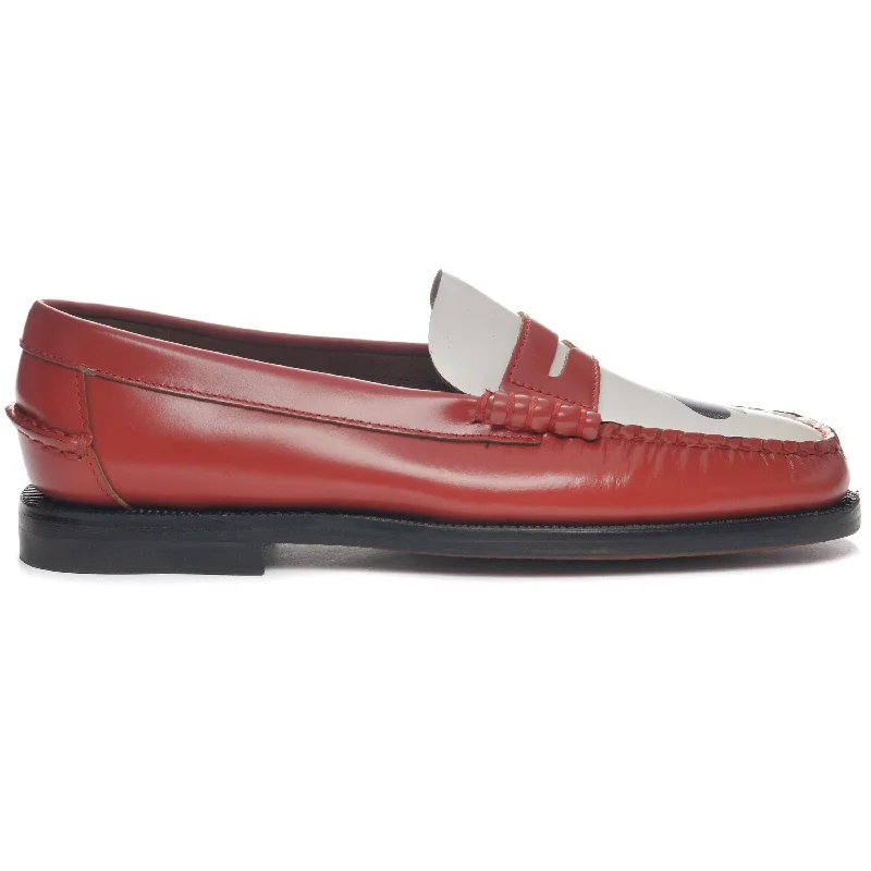 Men's Reinforced Sole Boots Classic Dan Gambling - Red / White / Black