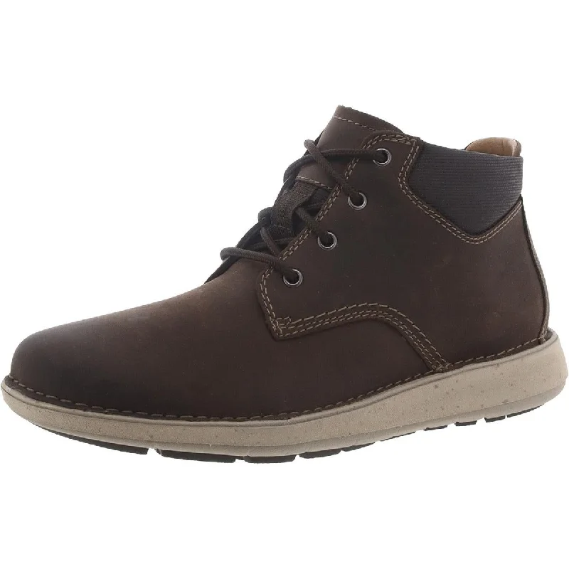Men's Premium Boots Clarks Mens Un Larvik Top Leather Ankle Chukka Boots