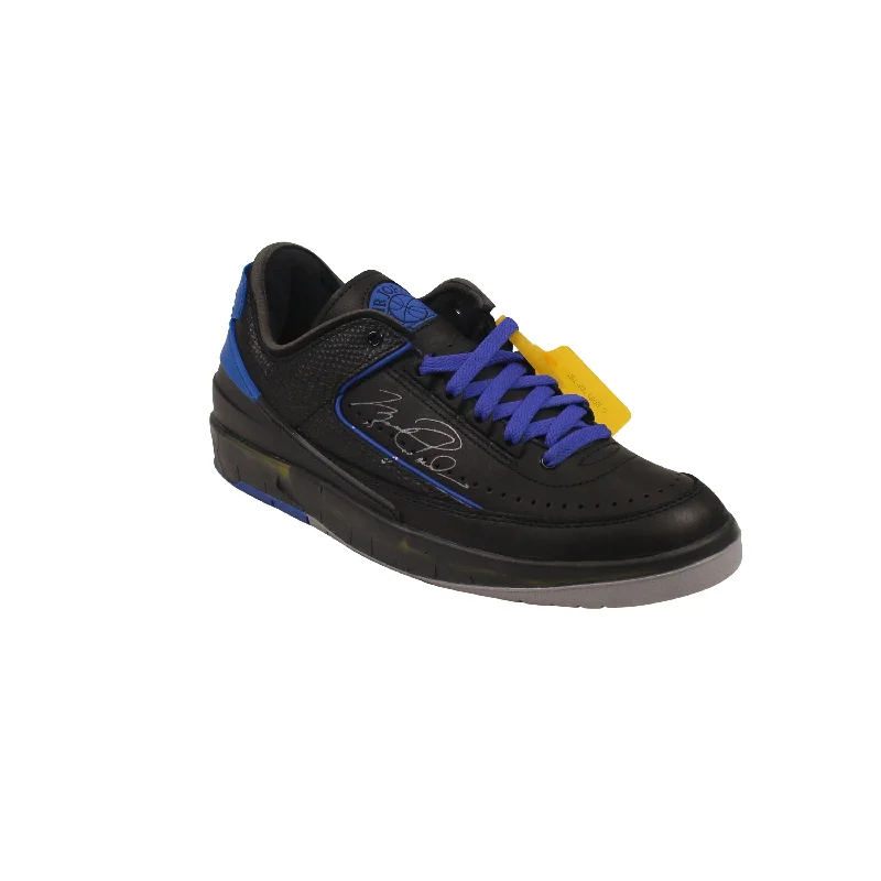 Men's Comfortable Shoes Off-White c/o Virgil Abloh Blue Grey Jordan 2 Low Sneakers