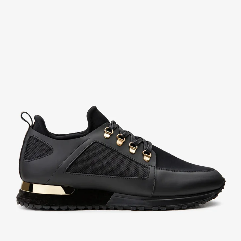 Men's Premium Boots The Emir Black Leather Men Sneaker