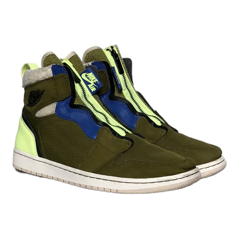 Sleek And Modern Shoes Jordan/Hi-Sneakers/US 12/Cotton/GRN/jordan 1 hi zoom cmft