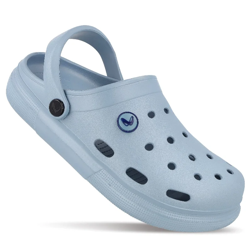 Shop Now For Limited-Time Footwear Deals Walkaroo Mens Clogs  - WC4843 Aqua Blue
