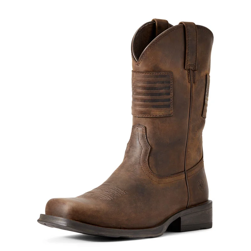 Men's Casual Shoes Ariat Rambler Patriot Western Boot Style 10029692