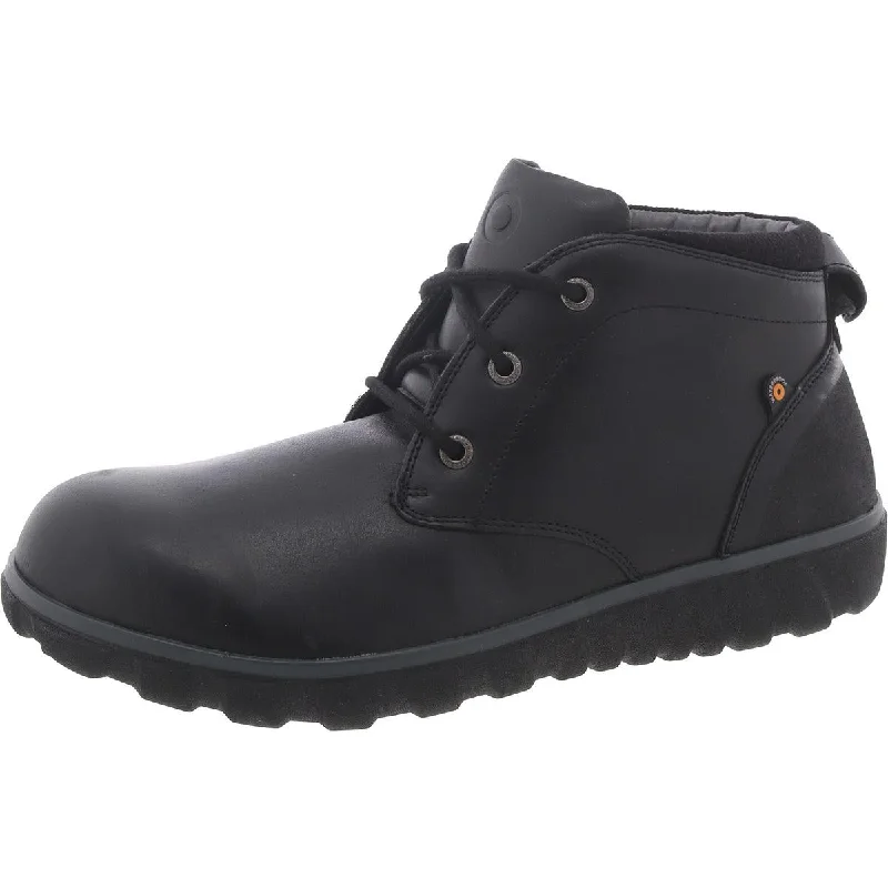 Men's Energy-Return Shoes Bogs Mens Leather Waterproof Chukka Boots