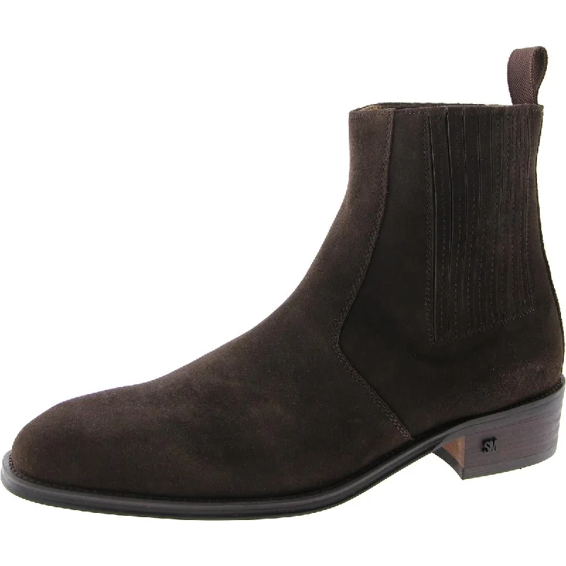 Men's Ergonomic Boots Steve Madden Mens Huston Suede Ankle Chelsea Boots