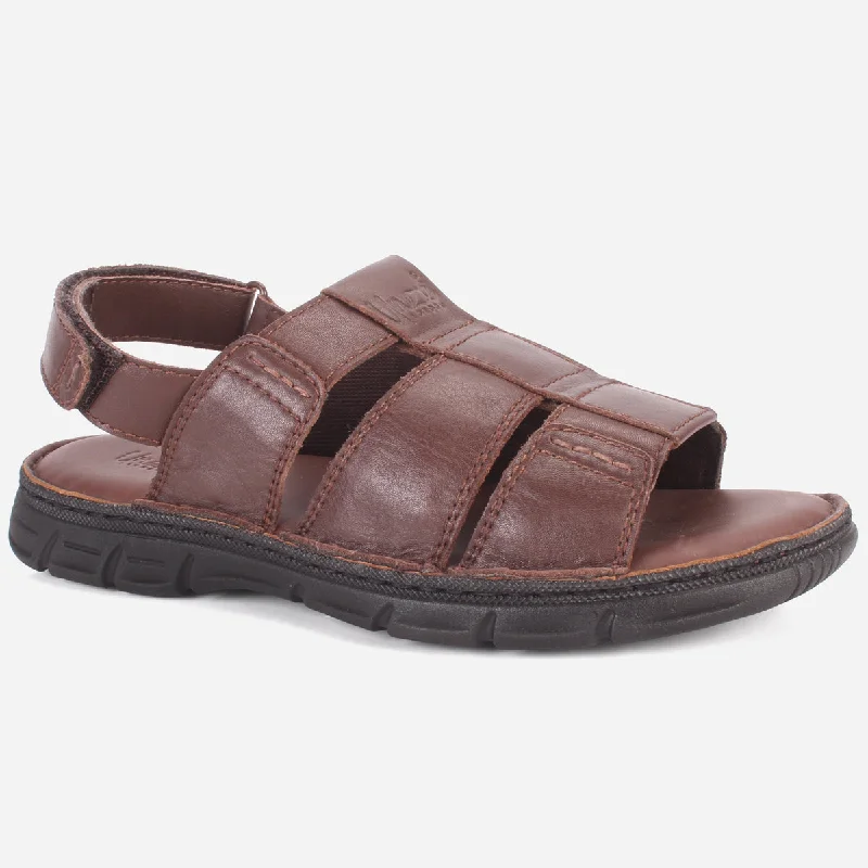 Men's Premium Shoes Mens "CLETO" Stylish Leather Summer Sandals