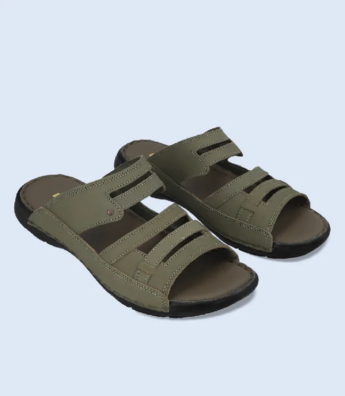 Men's Lightweight Boots BM5646-OLIVE-Men Casual Slippers