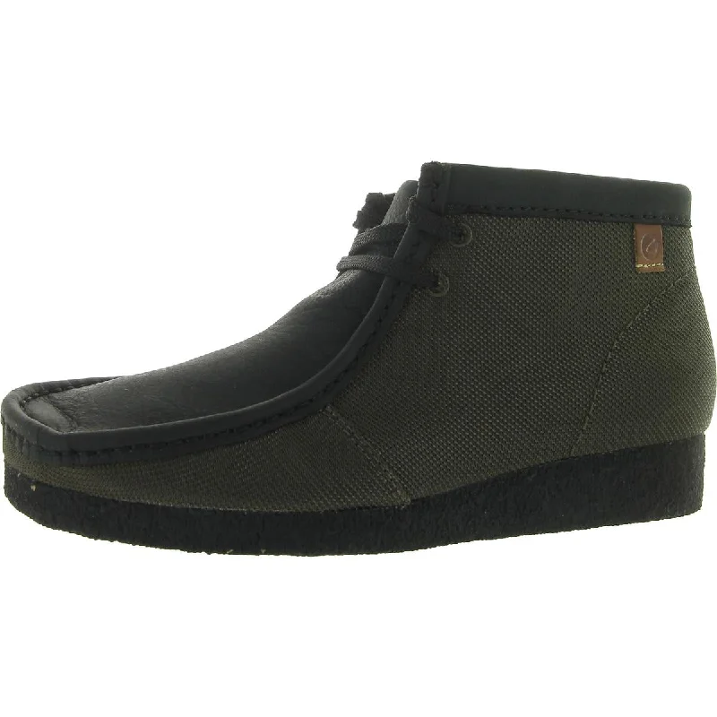 Men's Shock-Absorbing Shoes Clarks Mens Shacre Boot Leather Ankle Chukka Boots
