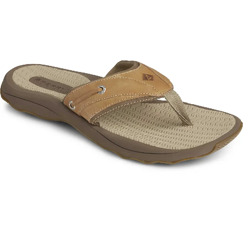 Men's Sporty Shoes Sperry Outer Banks (Thong) Flip Flop Tan