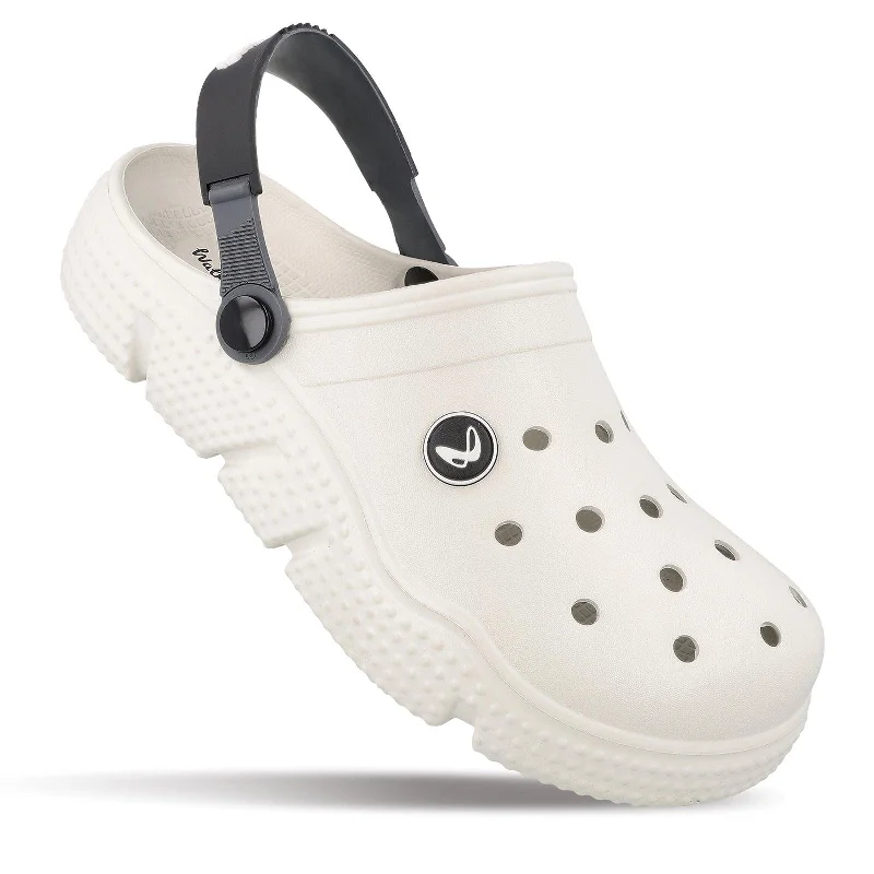 Buy More, Save More On Stylish Shoes Men's Clogs  - WC8736 Off White