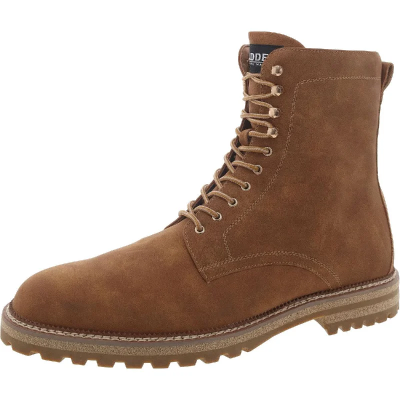 Men's Reinforced Sole Shoes Steve Madden Mens Ellott Faux Leather Lace-Up Winter & Snow Boots Men's Reinforced Sole Shoes Steve Madden Mens Ellott Faux Leather Lace-Up Winter & Snow Boots