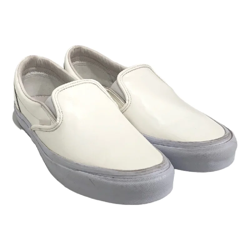 Men's Slip-Resistant Boots VANS/OPENING CEREMONY/Low-Sneakers/US 10.5/Faux Leather/WHT/OC PATENT SLIP ON Men's Slip-Resistant Boots VANS/OPENING CEREMONY/Low-Sneakers/US 10.5/Faux Leather/WHT/OC PATENT SLIP ON