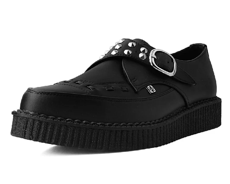 Men's Lightweight Boots Black TUKskin™ Studded Buckle Pointed Creeper