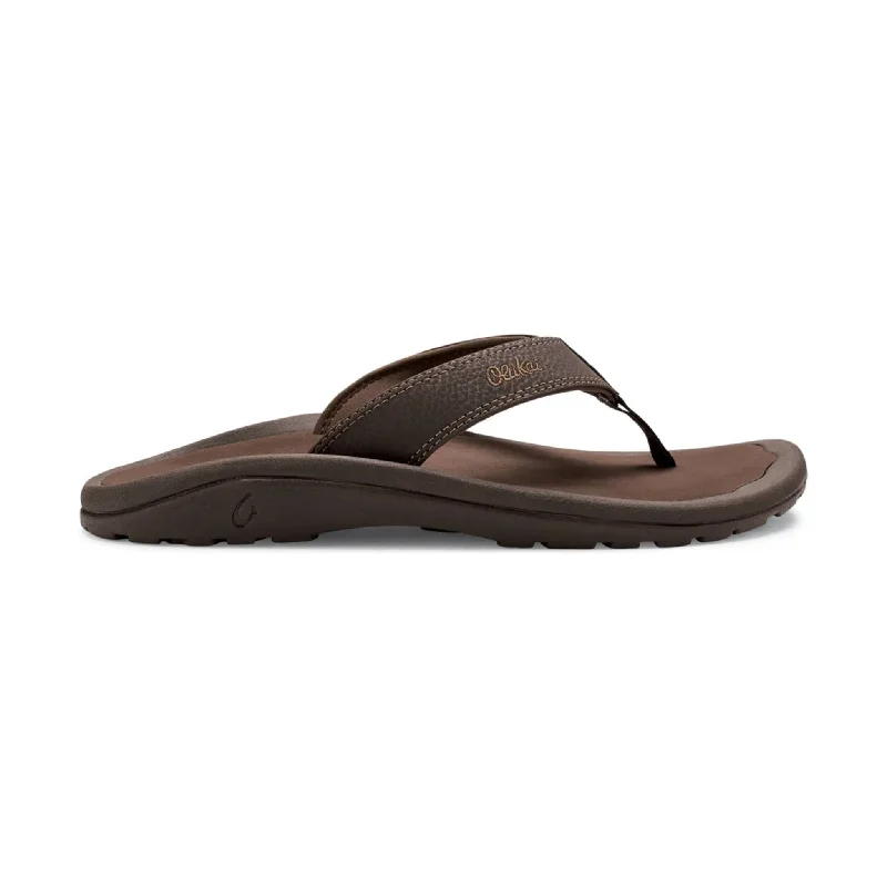 Men's Modern Boots OluKai Men's 'Ohana Flip Flop - Dark Java/Ray
