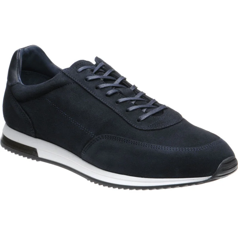 Men's Cushioned Boots LOAKE  Bannister - Leather Sneakers - Navy Suede