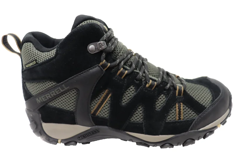 Men's Ultra-Light Boots Merrell Mens Deverta 2 Mid Waterproof Comfortable Leather Hiking Boots Men's Ultra-Light Boots Merrell Mens Deverta 2 Mid Waterproof Comfortable Leather Hiking Boots