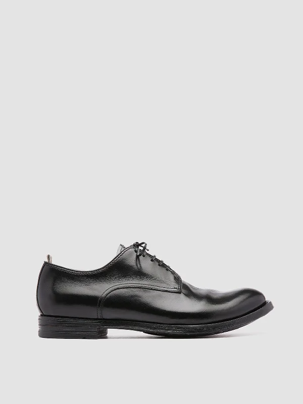 Men's Sporty Shoes ANATOMIA 012 - Black Leather Derby Shoes