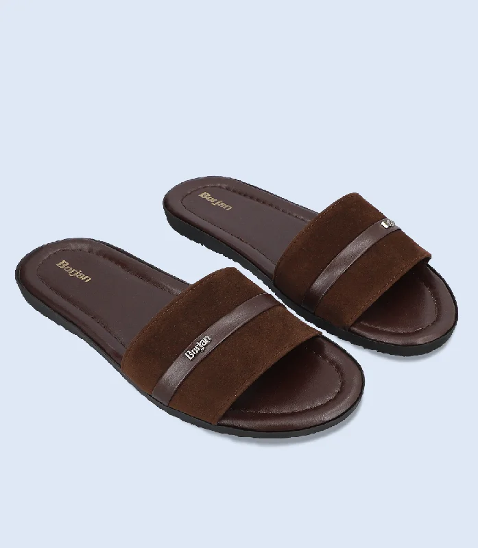 Men's Breathable Boots BM5825-BROWN-Men Slipper