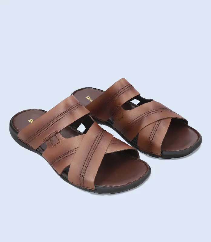 Exclusive Online Sale On Durable Shoes BM5533-BROWN-Men Slippers