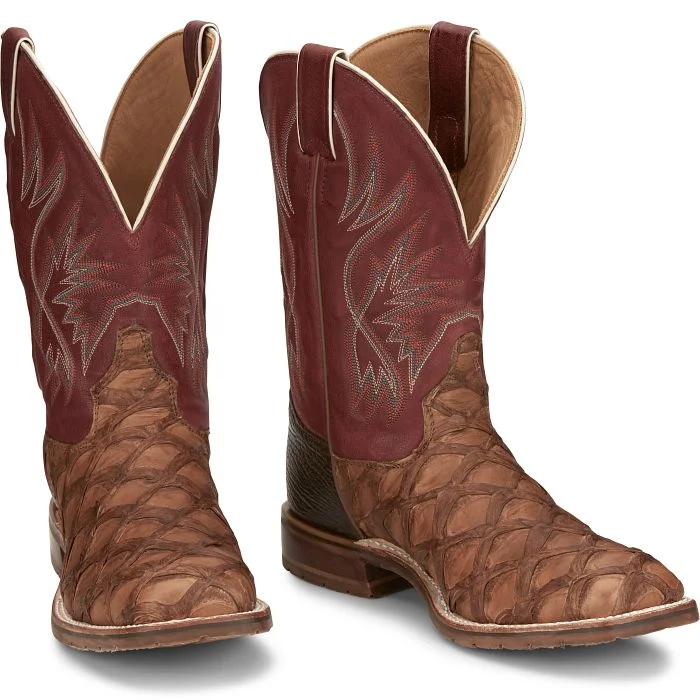 Men's Comfortable Shoes TONY LAMA PRESCOTT 11” PIRARUCU STYLE EP6097