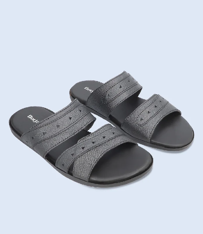 Men's Ergonomic Shoes BM5538-BLACK-Men Slipper