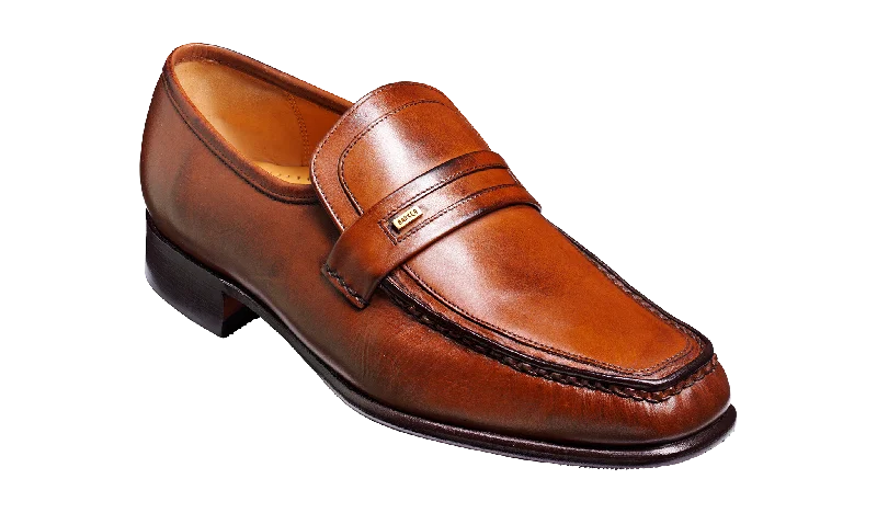 Men's Shock-Absorbing Shoes Wesley - Chestnut Calf Loafer