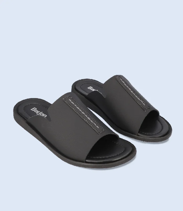Men's Supportive Shoes BM4614-BLACK-Men Slipper