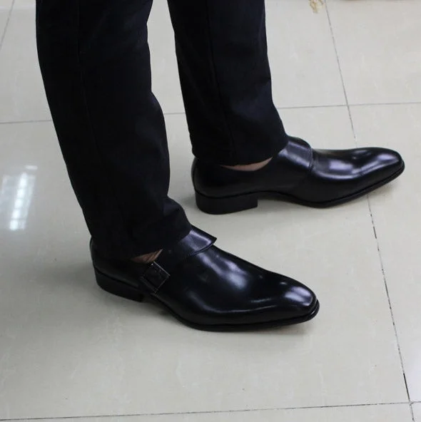 Special Sale On Breathable Shoes Men's Classic Genuine Leather Buckle Monk Strap Office Party Formal Shoes Special Sale On Breathable Shoes Men's Classic Genuine Leather Buckle Monk Strap Office Party Formal Shoes
