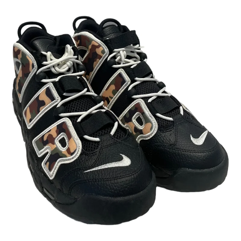 Men's Premium Shoes NIKE/AIR MORE UPTEMPO 96 QS/Hi-Sneakers/US 13/Camouflage/Leather/BLK/CJ6122-001