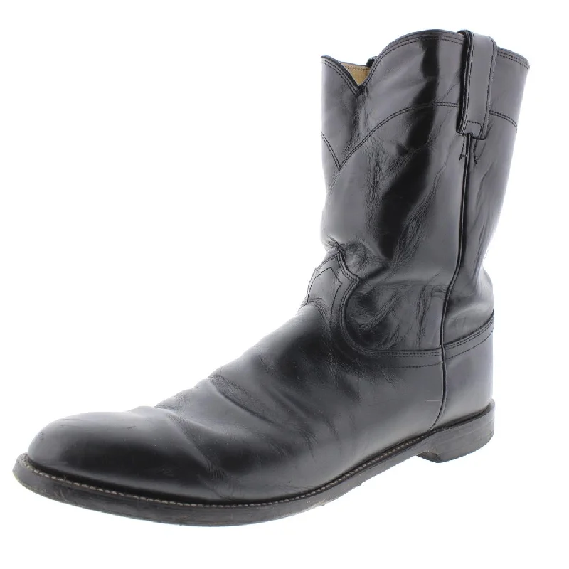 Men's Elegant Shoes Justin Mens Leather Mid-Calf Cowboy, Western Boots