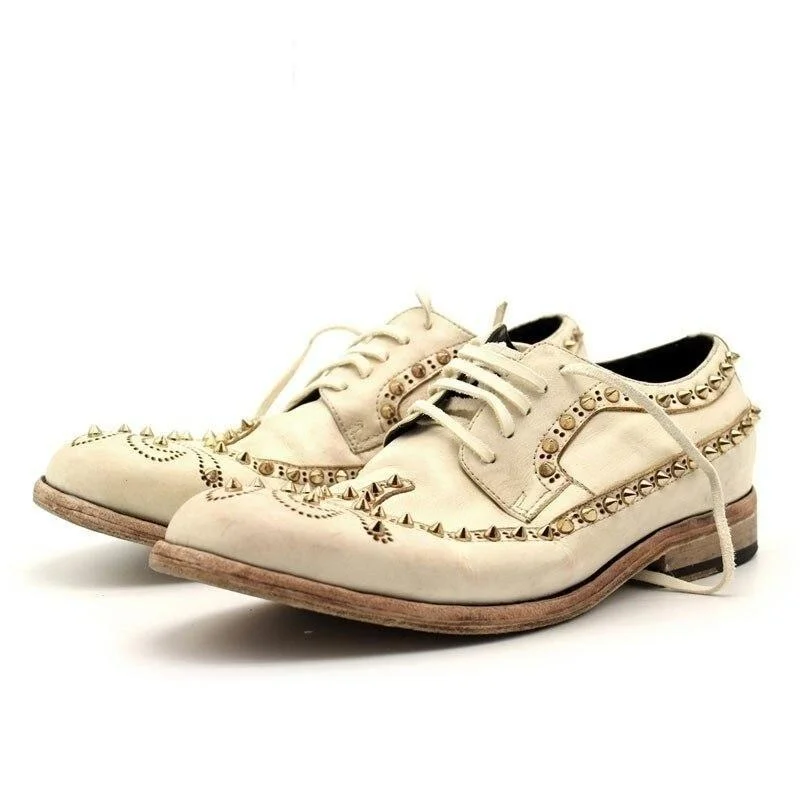 All-Season Boots For Men Men's Genuine Leather Derby Runway Rivet Wing Tip Wedding Dress Shoes All-Season Boots For Men Men's Genuine Leather Derby Runway Rivet Wing Tip Wedding Dress Shoes