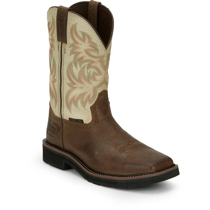 Elegant Shoes For Formal Events JUSTIN DRILLER STEEL TOE WORK BOOT STYLE SE4684