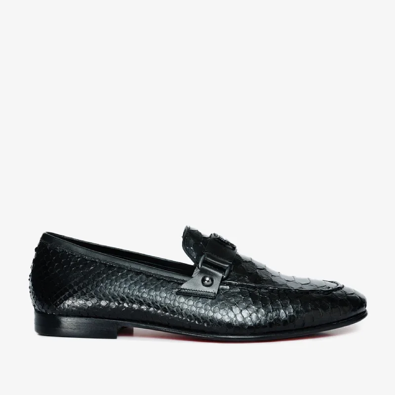 Exclusive Discount On Stylish Shoes The Boss Pyth Black Shoe Bit Loafer Men Shoe