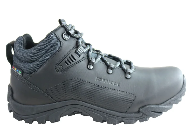 Men's Soft Shoes Bradok Zion M Mens Comfortable Leather Hiking Boots Made In Brazil
