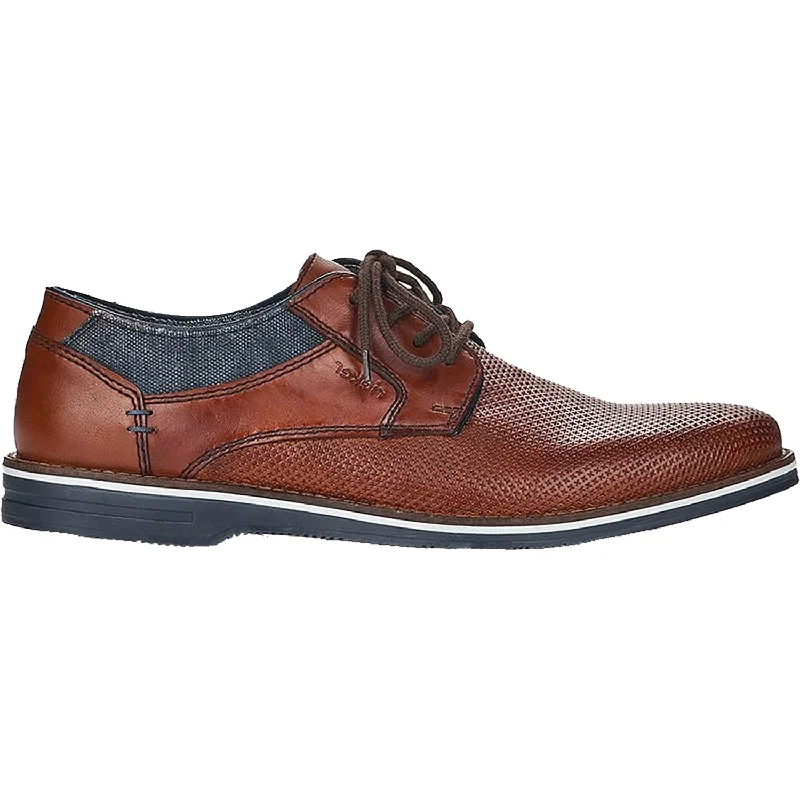 Men's Modern Shoes Men's Rieker 12509-24 Dimitri 09 Kakao/Navy/Peanut Leather