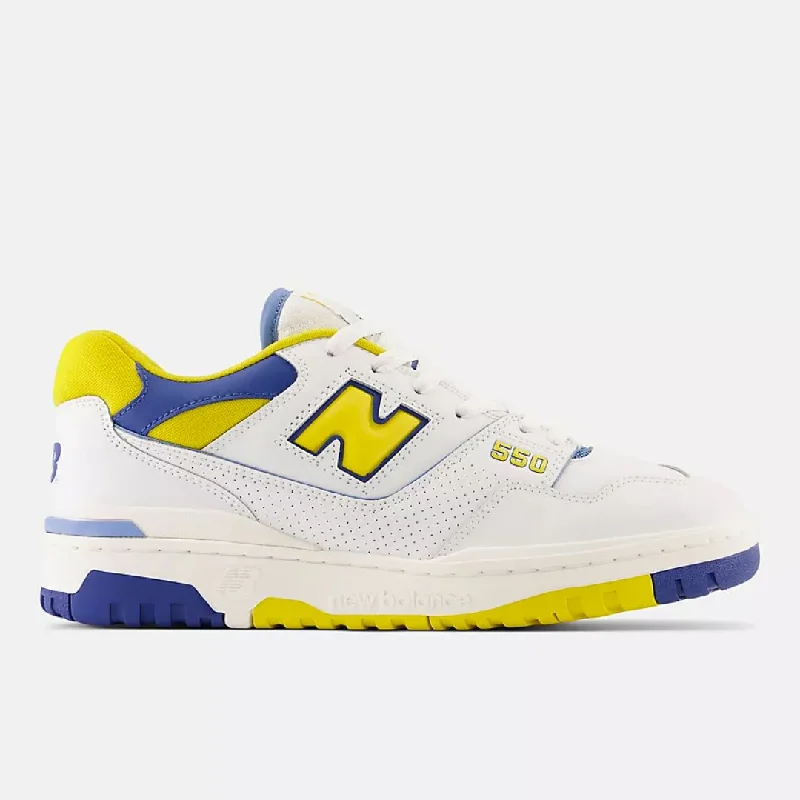 Men's Breathable Boots 550 Sneaker (White + Honeycomb+ Heritage Blue)