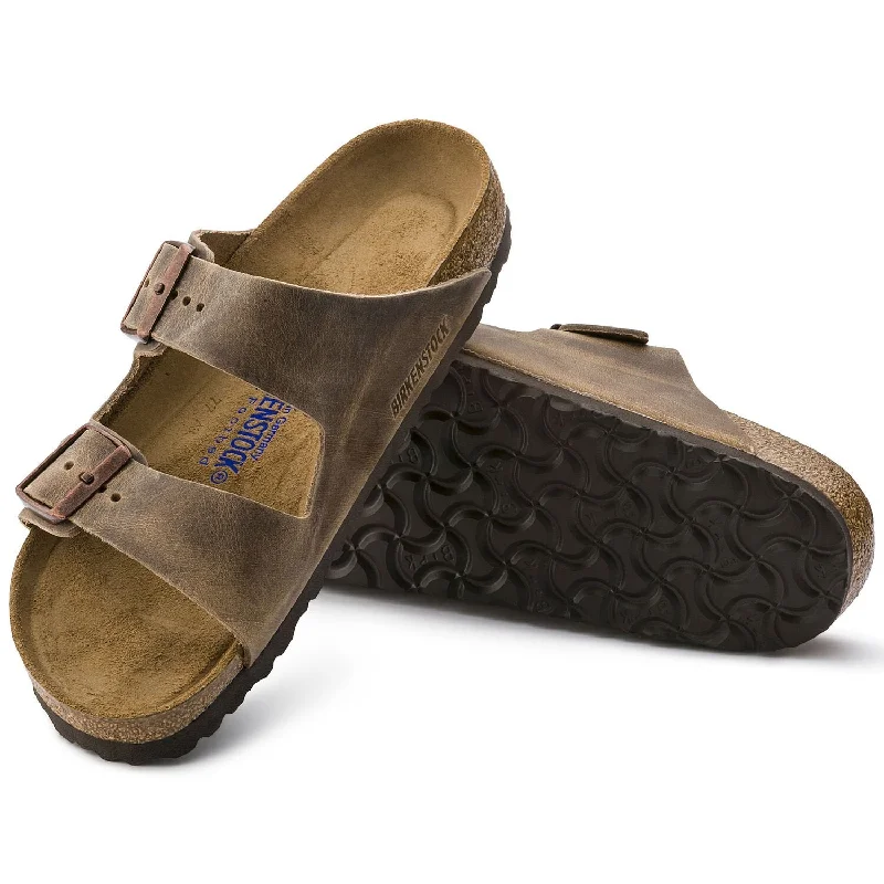 Men's Versatile Boots Birkenstock - Arizona Oiled Leather Tobacco Soft 0552811
