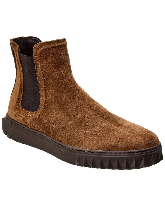 Men's All-Day Wear Shoes Ferragamo Talos Suede Bootie