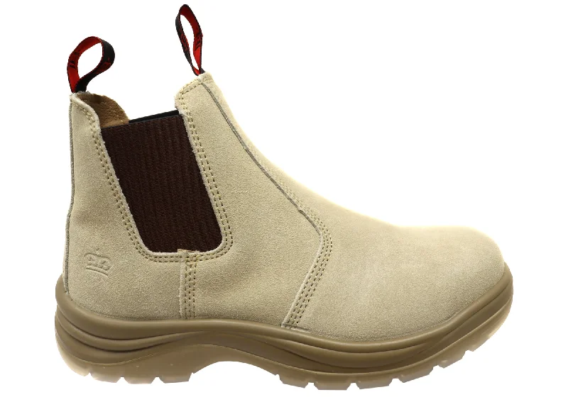 Men's Versatile Shoes KingGee Mens Flinders Suede Steel Cap Gusset Work Boots