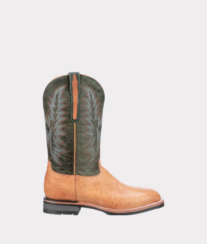 Men's Odor-Resistant Shoes Rudy :: Cognac + Green