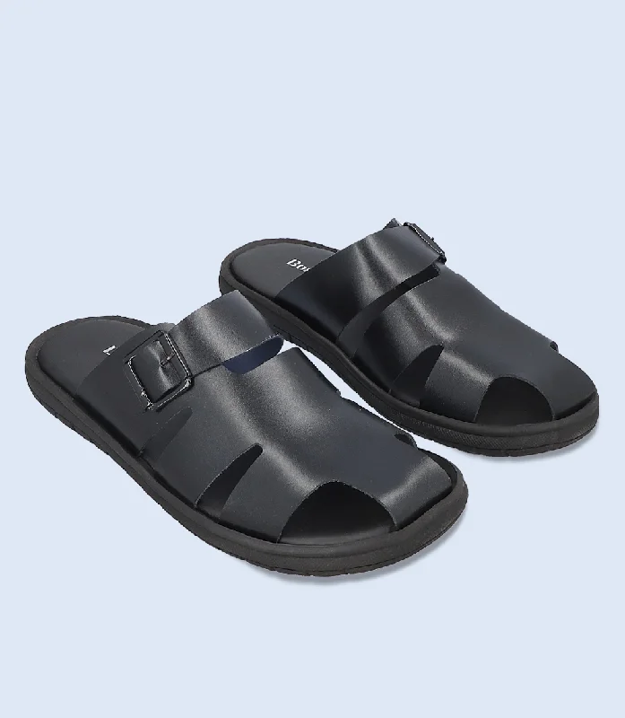 Men's Sporty Shoes BM5794-BLACK-Men Slipper