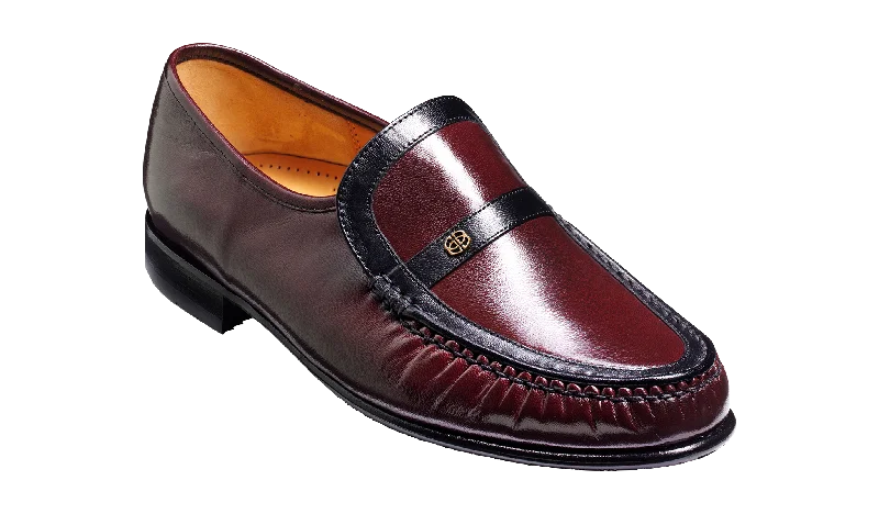 Men's Premium Shoes Jefferson - Burgundy / Black Kid