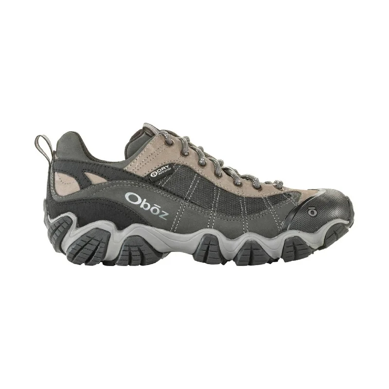 Men's Ergonomic Boots Oboz Men's Firedrand II Low Waterproof Hiking Shoe - Gray