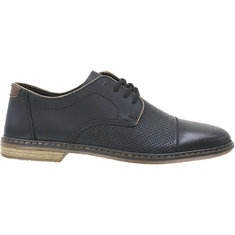 Seasonal Sale On High-Quality Shoes Men's Rieker 13428-00 Black Leather