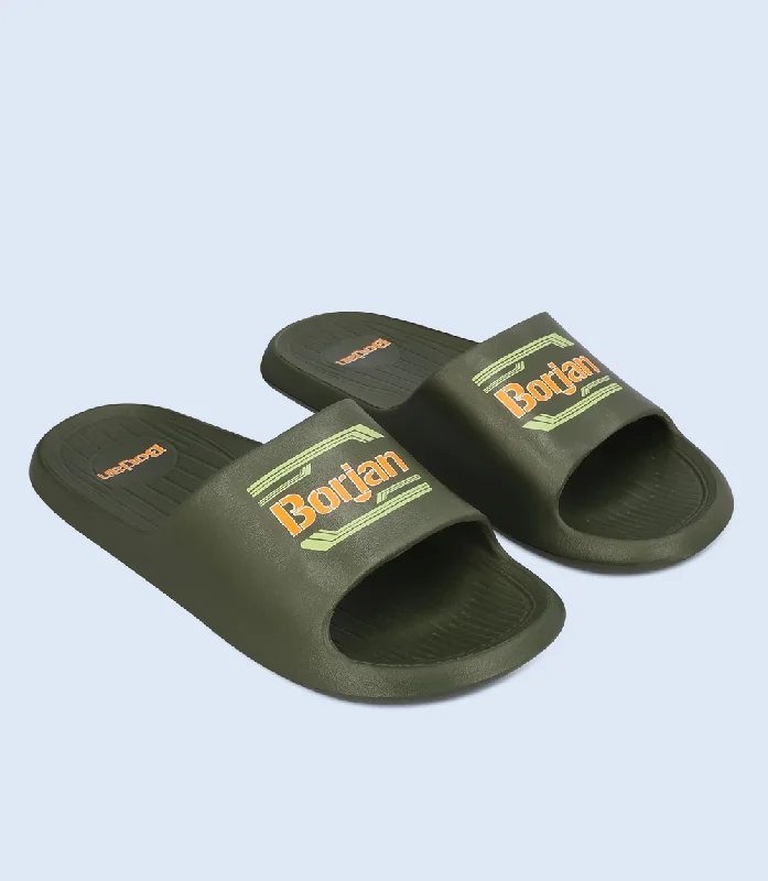 Men's Anti-Slip Boots BM5975-OLIVE-Men Slipper