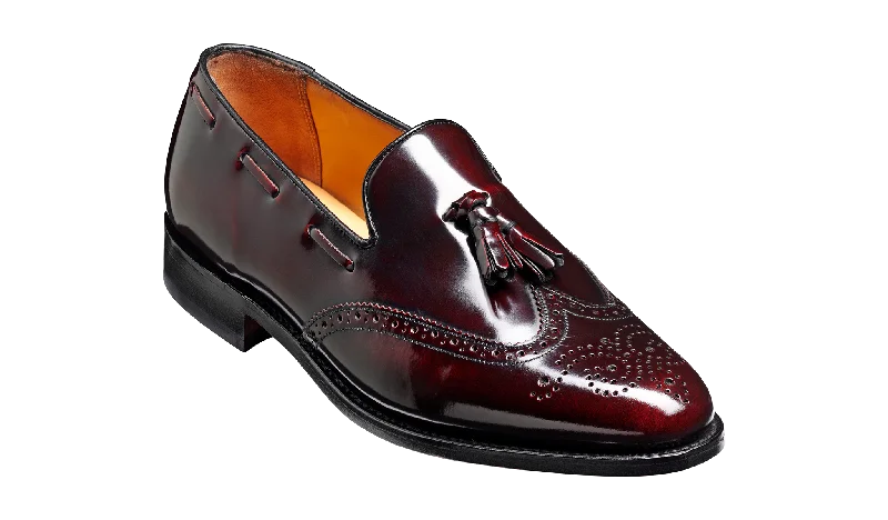 Men's Supportive Boots Clive - Burgundy Hi-Shine